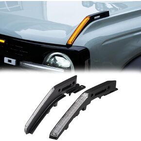 Fieryred Hood Trail Sight Light for Ford Bronco Association 2024 2023 2022 2021 ، ترقية LED LED أثناء النهار لبرونكو 2/4 باب ، وليس لبرونكو سبورتس