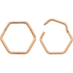 365 Sleepers Titanium Grade 18G Senxagonal Septum Jewelry مفصلية خاتم خاتم خاتم خارق حلقات الشفاه Helix Charilage Rook Sleeper Acks 8mm - 10mm in Kuwait
