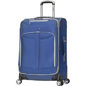 Olympia U.S.A. Tuscany 25-Inch Luggage Expandable Double 4 Wheel Spinner Suitcase with Front Zipper Pocket