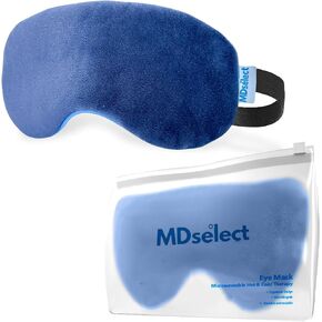 Microwavable & Freezable Hydro Beads Eye Mask - Warm & Cold Therapy for Dry Eyes, Styes, Blepharitis & Sinus Relief