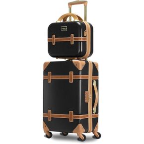 World Traveler VentureX Airline Approved Carry-On Luggage – Lightweight Hardside Suitcase with Spinner Wheels, Contour Red, 20-inch