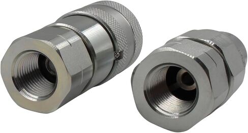 3/4 '' NPT انزلاقية التوجيه Bobcat وجه مسطح هيدروليكي توصيل سريع قارنات قطع هيدروليكي مع أغطية غبار in Kuwait