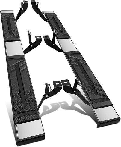 DNA MOTORING 6.5" Running Boards Side Steps Compatible with 1999-2013 Chevy Silverado/Sierra 1500 Extended Cab, 1999-2014 Silverado/Sierra 2500 Extended Cab, STEPB-U-CS99-T1-E in Saudi Arabia