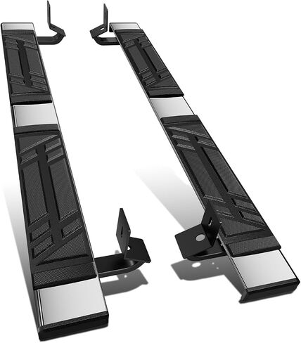 DNA MOTORING 6.5" Running Boards Side Steps Compatible with 1999-2013 Chevy Silverado/Sierra 1500 Extended Cab, 1999-2014 Silverado/Sierra 2500 Extended Cab, STEPB-U-CS99-T1-E in Saudi Arabia