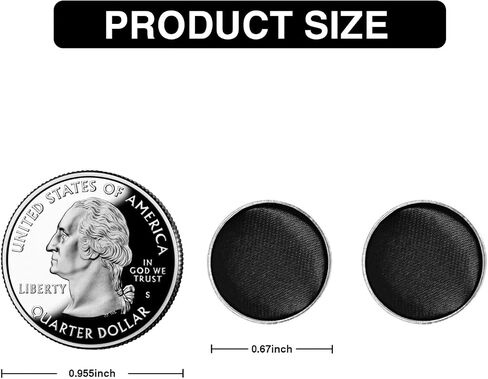 Classic Round Cufflinks for Men, Multi Colors, Silky Tuxedo Shirt Cuff Links for Wedding, Business, Prom in Kuwait