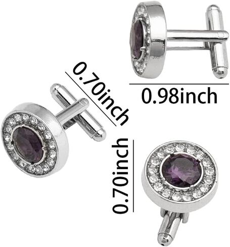 Crystal Cufflinks Tuxedo Shirt Studs for Men Rhinestone Cuff Links Tuxedo Formal Dress Shirt Accessories for Men Wedding Business Party Rhinestone Cufflinks Set in Saudi Arabia