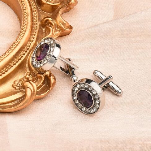 Crystal Cufflinks Tuxedo Shirt Studs for Men Rhinestone Cuff Links Tuxedo Formal Dress Shirt Accessories for Men Wedding Business Party Rhinestone Cufflinks Set in Saudi Arabia