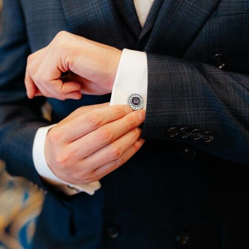 Crystal Cufflinks Tuxedo Shirt Studs for Men Rhinestone Cuff Links Tuxedo Formal Dress Shirt Accessories for Men Wedding Business Party Rhinestone Cufflinks Set in Saudi Arabia