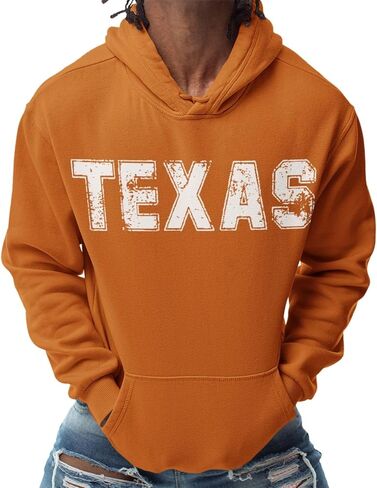 Texas Hoodie for Men, Unisex Style Mens Womens Hooded Sweatshirt, Gameday Apparel Sports in Saudi Arabia