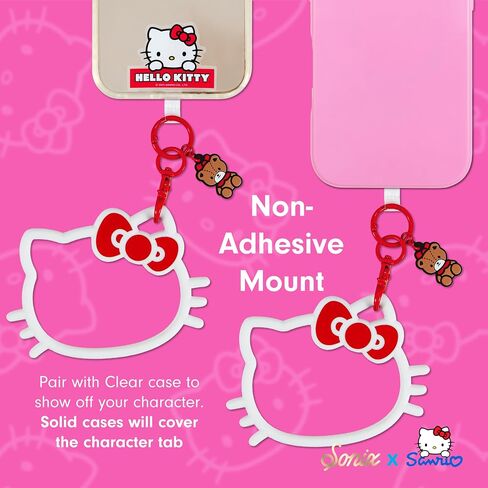 سوار سوارس سوريو Sanrio للهاتف ، معصم الحرف السيليكون - سوار حلقة مفتاح قابلة للفصل مع علامة تبويب Tether ، التوافق العالمي | مرحبا كيتي in Kuwait