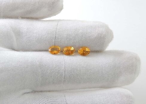 Natural Amethyst Blue Topaz Citrine Garnet Peridot 5x7mm oval faceted brilliant cut AAA quality loose calibrated gemstones for jewelry making Mix Color Box Pack of 3 stone in Kuwait