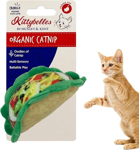 Huxley & Kent Cat Toy | Strawberry Donut | Strong Catnip Filled Cat Toy | Soft Plush Kitty Toy with Catnip and Crinkle | Kittybelles in Saudi Arabia