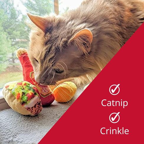 Huxley & Kent Cat Toy | Strawberry Donut | Strong Catnip Filled Cat Toy | Soft Plush Kitty Toy with Catnip and Crinkle | Kittybelles in Saudi Arabia