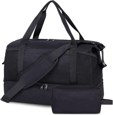 Wandering Nature For Spirit Airlines Personal Item Bag 18x14x8 Travel Duffel Bag Underseat Carry on Luggage with Shoe Compartment Wet Pocke Toiletry Pouch for Women Men Patent Pending in Kuwait