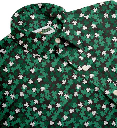 Tipsy Elves Button Down Shirts for Men - Valentine’s Day, Mardi Gras and St Patrick’s Day Men’s Button Ups in Saudi Arabia
