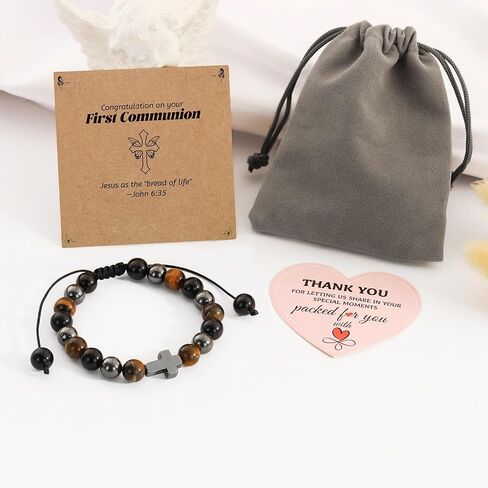 هدايا باي تراي للفتيان الفتيات الفتيات في سن المراهقة ، عيد الفصح/الشركة الأولى/المعمودية/التأكيد/هدايا أعياد الميلاد للبنات سوار الصليب in Kuwait