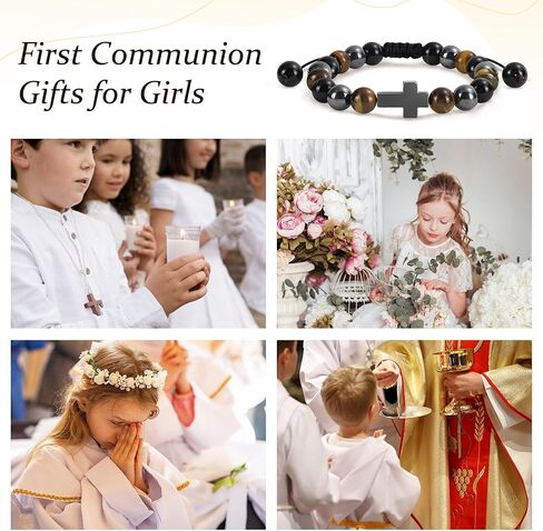 هدايا باي تراي للفتيان الفتيات الفتيات في سن المراهقة ، عيد الفصح/الشركة الأولى/المعمودية/التأكيد/هدايا أعياد الميلاد للبنات سوار الصليب in Kuwait
