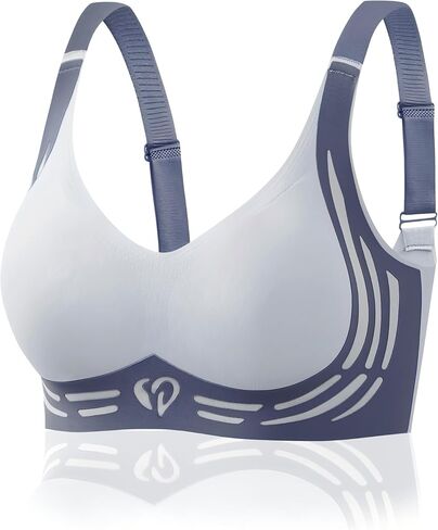 Bras for Women No Underwire, Full Coverage Seamless Bras for Everyday, Push Up Wireless Bra for Women Soft and Lightly in Saudi Arabia