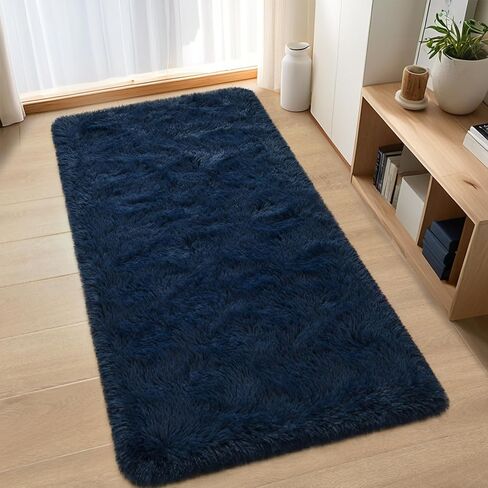 Soft Area Rugs for Living Room Bedroom, 4x6 Feet Beige Shag Rug Carpet, Plush Fluffy Carpet for Kids Girls Room, Nursery Dorm, Home Decor, High Pile, Anti-Slip, Non Shedding in Kuwait
