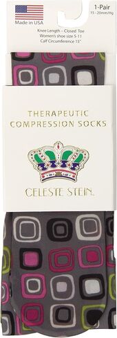 Celeste Stein Therapeutic Compression Socks, Animal Colorz, 15-20 Mmhg, Moderate in Saudi Arabia