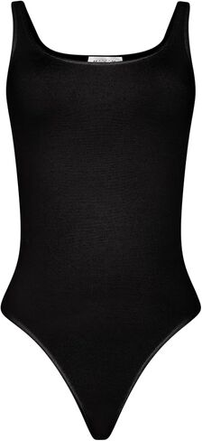 Wolford Jamaika String Body For Women Iconic Bodysuit Seamless Slim Fit Sleeveless Reinforced Scoop Neck and Armholes in Saudi Arabia