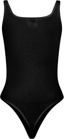 Wolford Jamaika String Body For Women Iconic Bodysuit Seamless Slim Fit Sleeveless Reinforced Scoop Neck and Armholes in Saudi Arabia