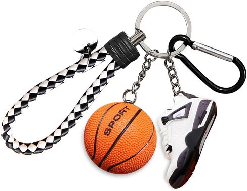 Newly Car Key Chain Accessories Fashionable Keychains for Men & Women, Stylish Gift Car Keychain for Basketball Sport Fans in Kuwait