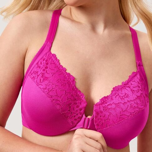 الإغلاق الأمامي للسيدات Delimira بالإضافة إلى حجم التغطية الكاملة الدانتيل underwire brabrack in Kuwait