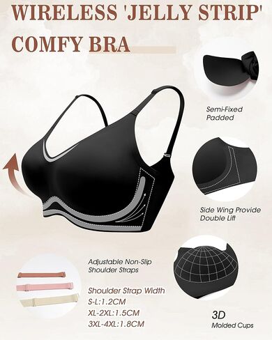 HORISUN Womens Wireless Seamless Pullover Bra with Soft Support Vest No Underwire Criss Cross Back T Shirt Bra in Kuwait