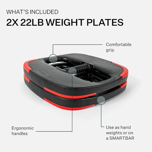 Les Mills™ Dual Purpose 16.5 lbs Ergonomic Free Weights for at Home Workout Equipment, Workout Weights Plates, Hand Weights for Total Body Workouts in Saudi Arabia