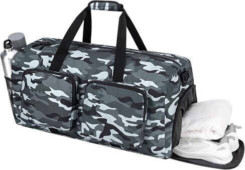 Travel Duffel Bags 40L,Gym Bag, Travel Bag, Duffle Bag for Men, Foldable Overnight Weekender Bags for Women & Men with Adjustable Shoulder Strap in Saudi Arabia