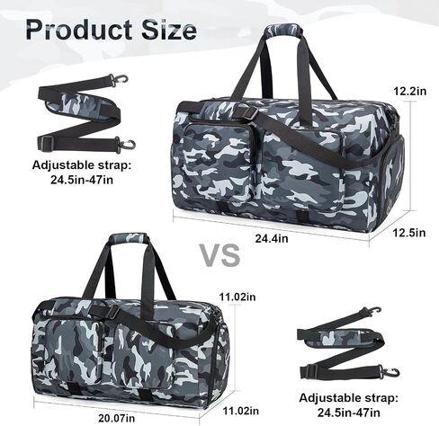 Travel Duffel Bags 40L,Gym Bag, Travel Bag, Duffle Bag for Men, Foldable Overnight Weekender Bags for Women & Men with Adjustable Shoulder Strap in Saudi Arabia