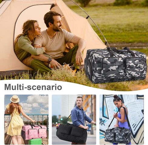 Travel Duffel Bags 40L,Gym Bag, Travel Bag, Duffle Bag for Men, Foldable Overnight Weekender Bags for Women & Men with Adjustable Shoulder Strap in Saudi Arabia