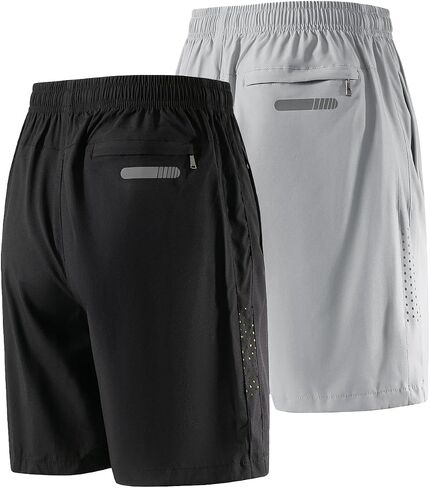 FoxQ Mens Quick Dry Athletic Running Shorts with Pockets Lightweight Workout Shorts for Sports Gym Basketball Hiking in Saudi Arabia