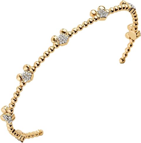 Disney Pavé Gold-Plated Brass Cuff Bracelet in Saudi Arabia