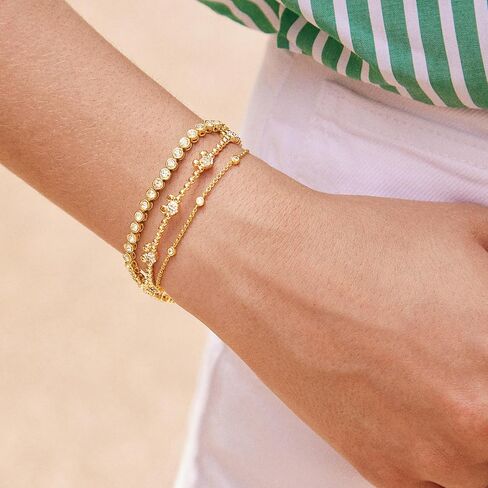 Disney Pavé Gold-Plated Brass Cuff Bracelet in Saudi Arabia