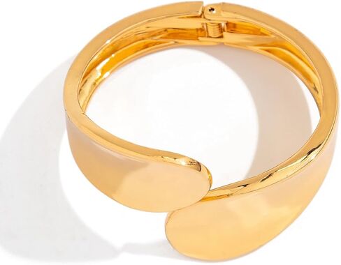 Boho Gold Cuff Bangle Bracelet Set for Women - Chunky Waterdrop Irregular Wide Stackable Minimalist Jewelry in Saudi Arabia