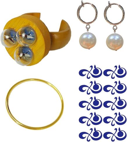 Na-mi Cosplay Bracelet Anime Costume Cuff Bracelet Earrings Tattoo Sticker Props Accessories in Kuwait