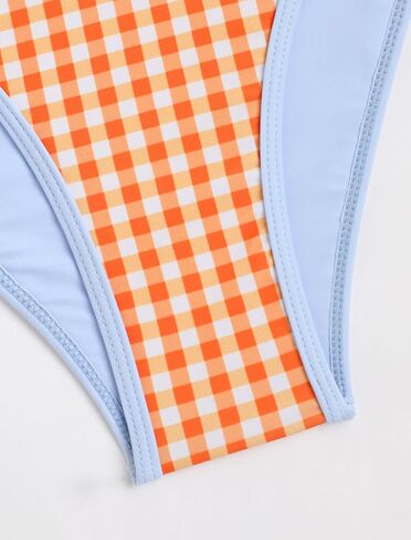 ZAFUL المرأة الرسن Tankini المايوه الخامس الرقبة البطن التحكم التعادل الجانب ثونغ بيكيني المايوه 2 قطعة لباس سباحة in Kuwait