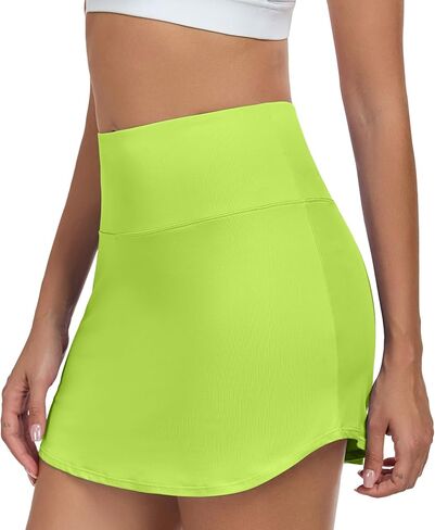 DAYOUNG Women's Tennis Skirt High Waisted Golf Skorts for Women with Shorts Pockets Athletic Casual Summer Skirts in Kuwait