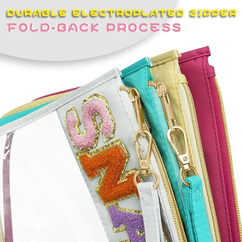 Boho Hand-woven Makeup Bag, Chenille Letter Patch Clear Travel Pouch, Rattan Straw Bag Clear Cosmetic Sunscreen Bags, Women Summer Retro Travel Beach Bag Beach Essentials (Boho_Beige-Beach) in Kuwait