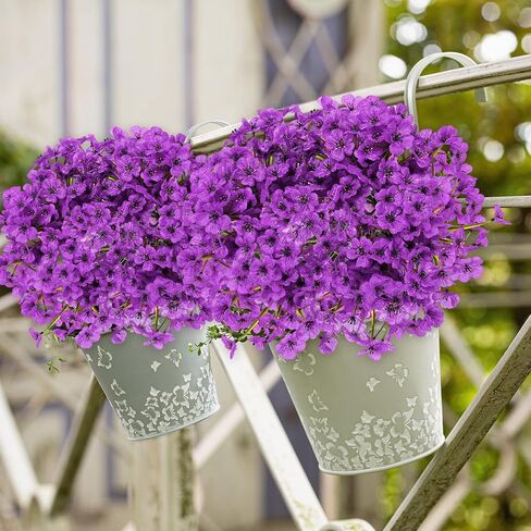 Multicolor Daisy12 Bundles Outdoor Artificial Flowers with 6pcs Buttefly UV Resistant Artificial Flowers for Garden, Planters, and Outdoor Décor No Fade Fake Flowers in Saudi Arabia
