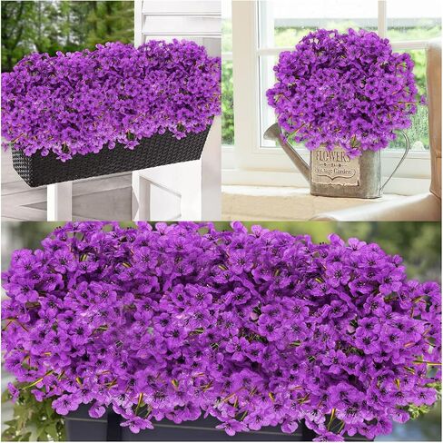 Multicolor Daisy12 Bundles Outdoor Artificial Flowers with 6pcs Buttefly UV Resistant Artificial Flowers for Garden, Planters, and Outdoor Décor No Fade Fake Flowers in Saudi Arabia