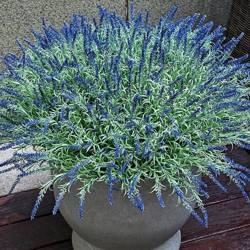 Faux Outdoor Flowers Realistic Artificial Plants 8 Bundles Agapanthus Plastic Flower Outside 18.9 in Fake Greenery Stems Green Flower for Pot Planter Decor Outside in Kuwait