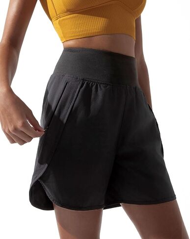 BebreezChic Women Swim Shorts 5" Swimming Board 2 in 1 High Waisted Quick Dry Swimsuit Bottoms with Zipper Pocket in Saudi Arabia