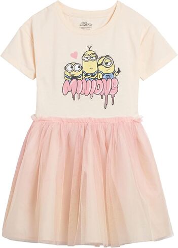 Minions Girls Tulle Dress Sister Little Kid Sister (4-6x) in Kuwait