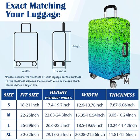 Luggage Covers for Suitcase Elastic Suitcase Covers Luggage Protector Anti-scratch Fits 26-29 Inch Sunset Coconut Tree in Kuwait