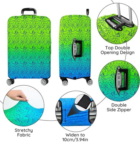 Luggage Covers for Suitcase Elastic Suitcase Covers Luggage Protector Anti-scratch Fits 26-29 Inch Sunset Coconut Tree in Kuwait
