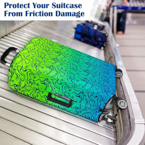 Luggage Covers for Suitcase Elastic Suitcase Covers Luggage Protector Anti-scratch Fits 26-29 Inch Sunset Coconut Tree in Kuwait
