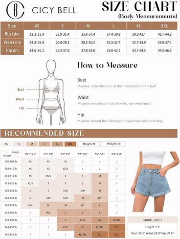 Cicy Bell Womens High Waisted Jean Shorts Casual Summer Wide Leg Rolled Hem Denim Shorts with Pockets in Saudi Arabia